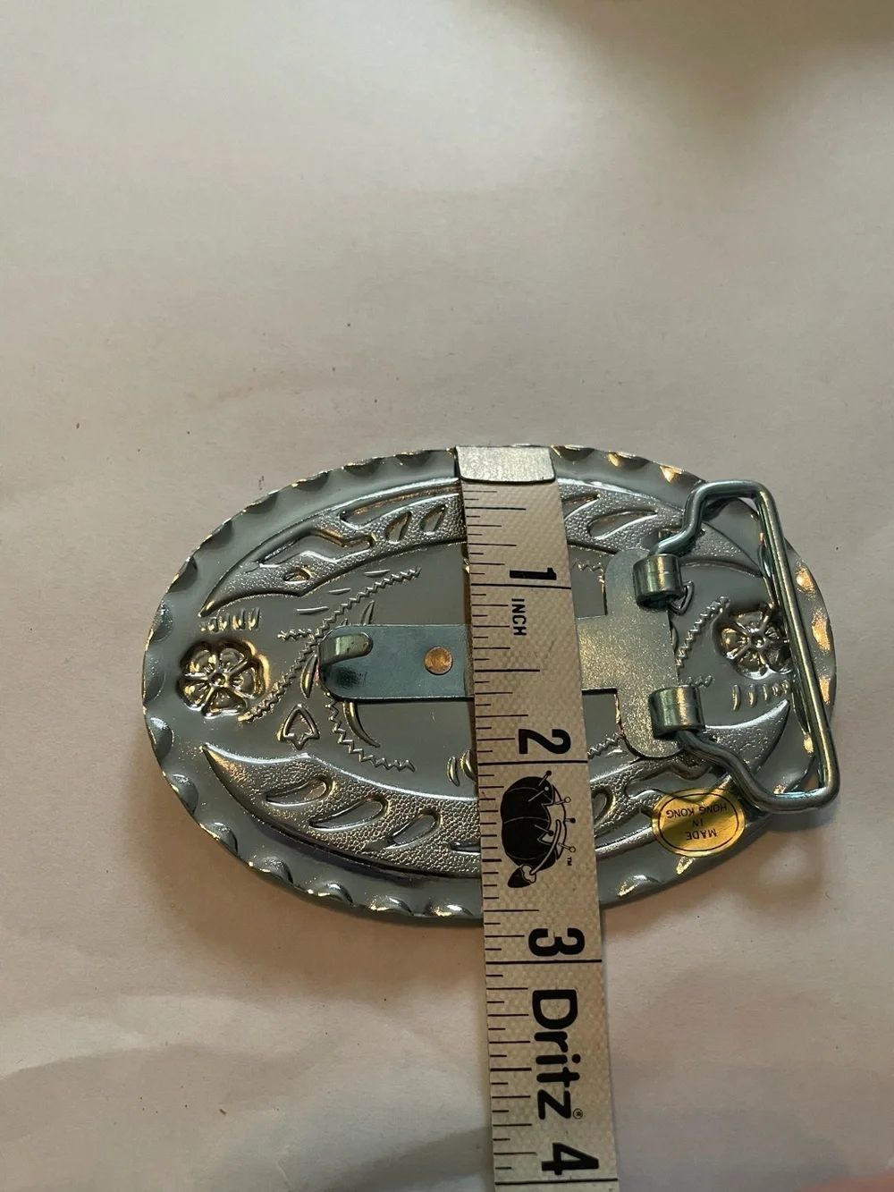 Vintage Crossed Guns Belt Buckle